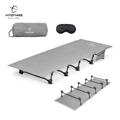 Hitorhike Camping Cot Compact Folding Cot Bed for Outdoor Backpacking Camping Cot Bed