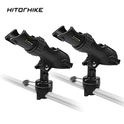 HITORHIKE 360° Fishing Rod Holder for Round Tube 2 PCS