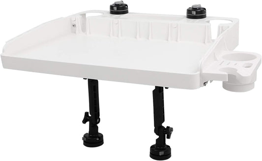 HITORHIKE Bait Board Set with Mounts and Extenders White Cutting Board 26.8"(L) X 18.5"(W) Filet Table