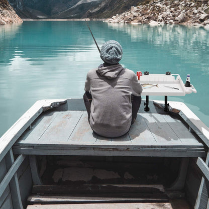 HITORHIKE Bait Board Set with Mounts and Extenders White Cutting Board 26.8"(L) X 18.5"(W) Filet Table