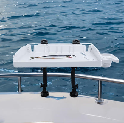 HITORHIKE Bait Board Set with Mounts and Extenders White Cutting Board 26.8"(L) X 18.5"(W) Filet Table