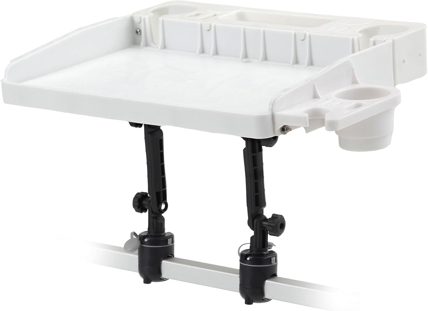 HITORHIKE Bait Board Set with Mounts & Extenders – White Cutting Board for Bass, Center Console, Pontoon Boats – Great for Fishing, Filleting, Outdoor Cooking
