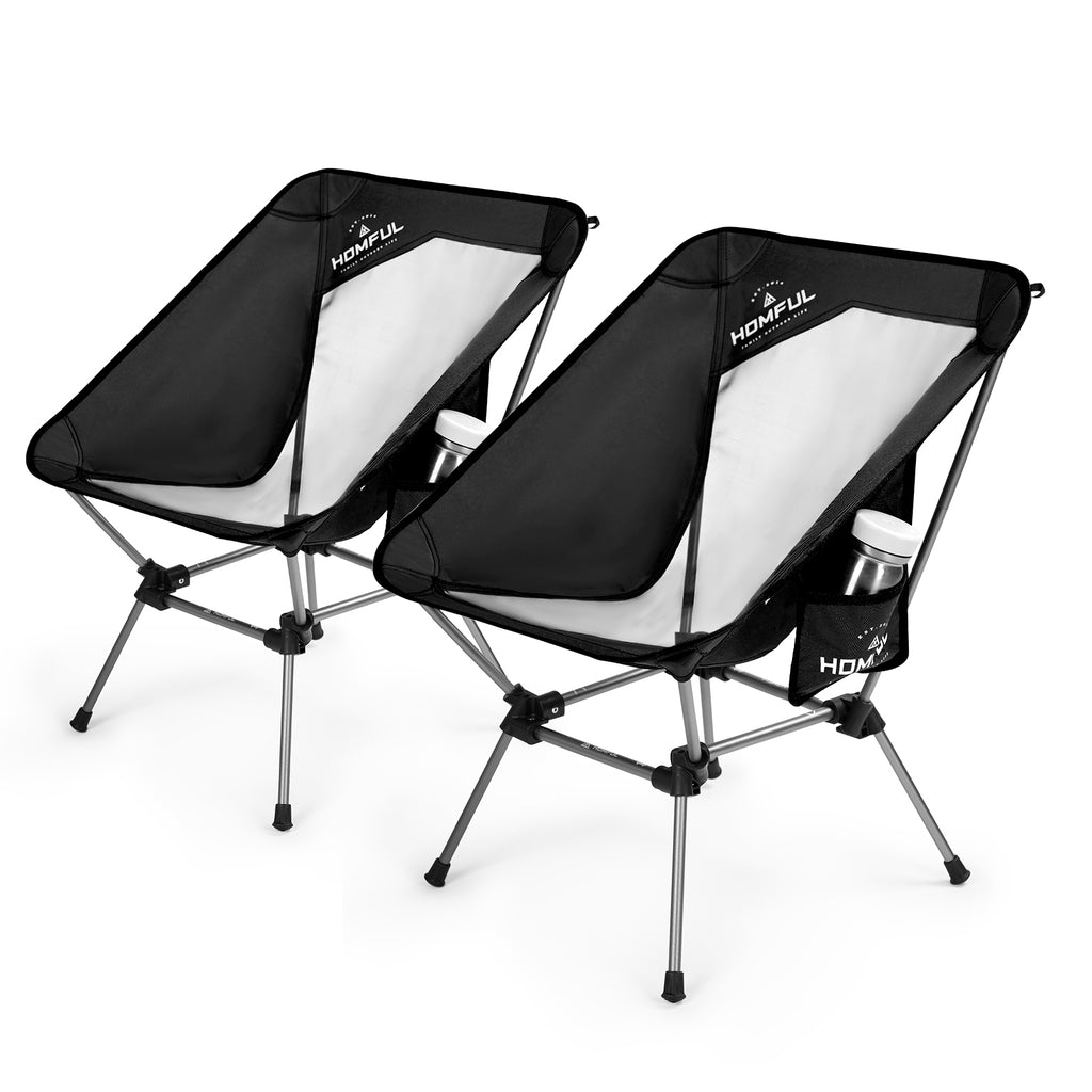 HITORHIKE Camping Chair Backpack Camping Folding Chair Camping Chair Compact Ultralight Carrying Bag Breathable Mesh Structure Aluminum Frame with 2 Side Pockets
