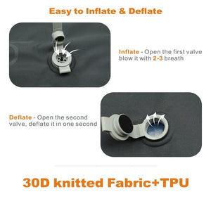 Hitorhike Mini Travel Pillow Ultralight Portable Air PVC Inflatable Pillow Outdoor Camping Travel Soft Pillow Tent Use Accessory