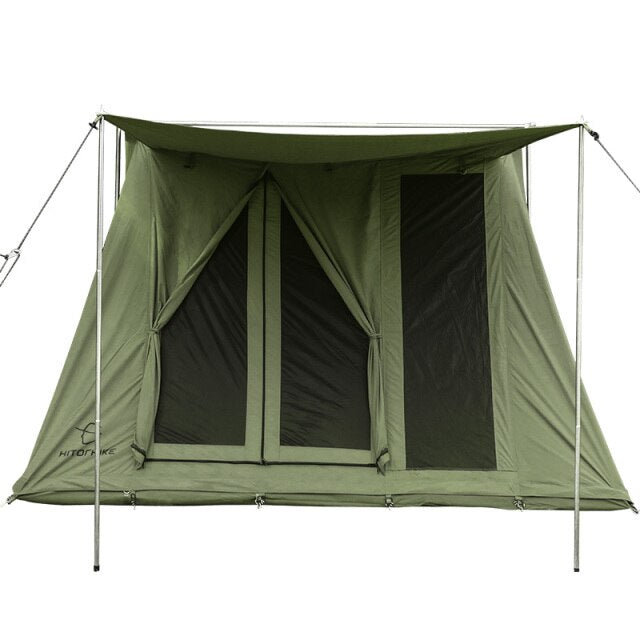 Hitorhike new arrival glamping waterproof cotton canvas tent spring camping tent outdoor
