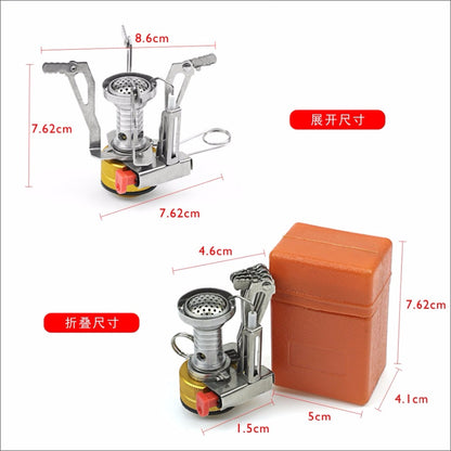 Portable folding outdoor stove cookware gas burners camping stove for hiking picnic BBQ gas stove tank cooker furnace end