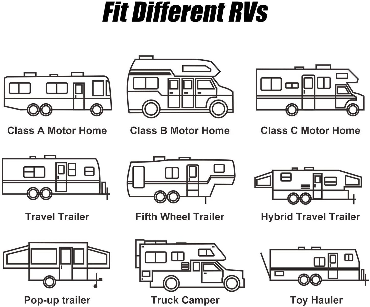 HITORHIKE RV Awning Fabric Replacement Standard Grade Premium Vinyl