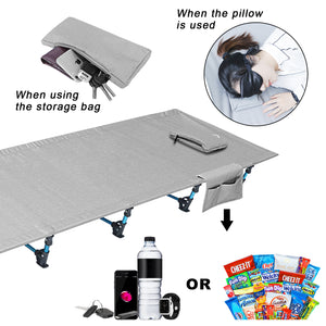 Hitorhike Camping Cot Compact Folding Cot Bed for Outdoor Backpacking Camping Cot Bed