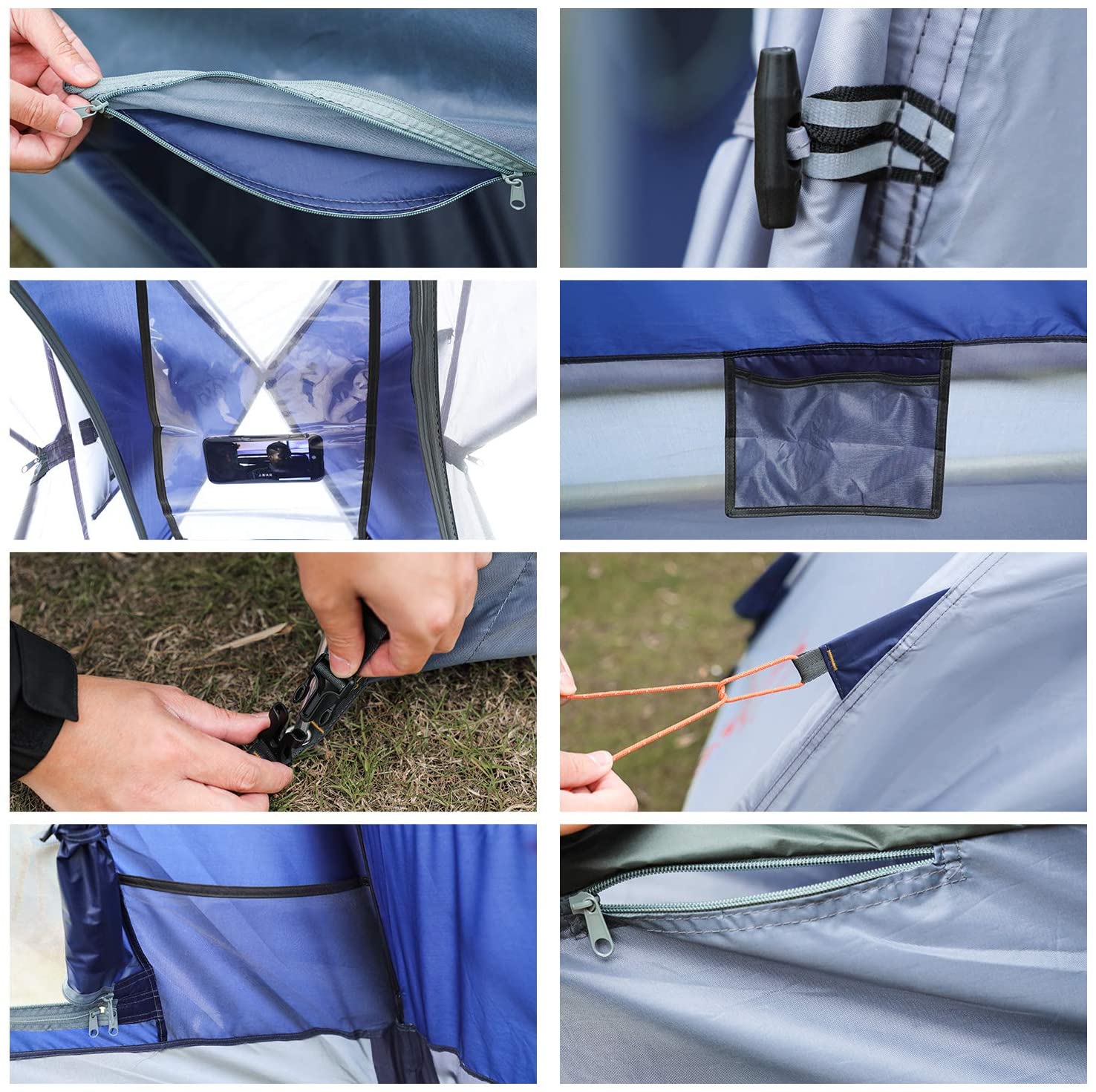 HITORHIKE Camping Tent 2 Person Tent Double Layer Ultralight Waterproof Wind Proof Anti-UV Family Tent Backpacking Tent for Camping, Hiking, Outdoor Festivals, Offroad Trip