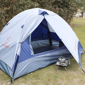 HITORHIKE Camping Tent 2 Person Tent Double Layer Ultralight Waterproof Wind Proof Anti-UV Family Tent Backpacking Tent for Camping, Hiking, Outdoor Festivals, Offroad Trip