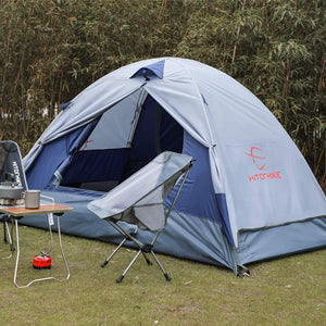 HITORHIKE Camping Tent 2 Person Tent Double Layer Ultralight Waterproof Wind Proof Anti-UV Family Tent Backpacking Tent for Camping, Hiking, Outdoor Festivals, Offroad Trip